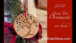 Green Tree Ornaments are back in the store!