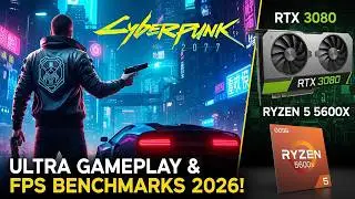 Cyberpunk 2077 | Nvidia RTX 3080 | Ryzen 5 5600X | PC Game Gameplay Benchmarks