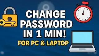 How to change Computer/Laptop password |  ১ মিনিটে কম্পিউটার/ল্যাপটপের পাসওয়ার্ড পরিবর্তন করুন