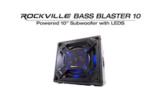 All About Your Rockville BASS BLASTER 10 10" 750w Powered Home Audio Subwoofer Theater Sub+LED