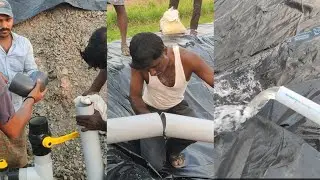 water tank  pipe fitting video - form pond in agriculture field for water storage and harvesting