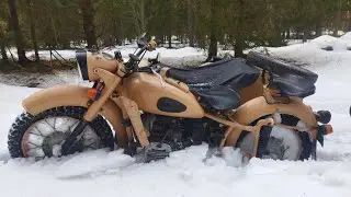 Днепр 2wd: Cнег в конце марта!