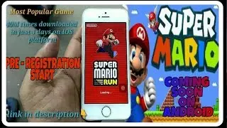 Super Mario Run | Game Play | Now ON Android & IOS Platform | Most Popular Game👍👌