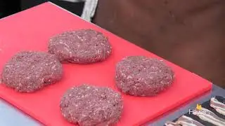 Venison Burger Cooked On The Traeger Timberline 850