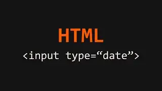 Input Show Date Control HTML Example