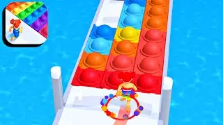 Pop It Run‪ 👸🌈🔥 All Levels Gameplay (iOS,Android)