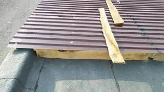 Крыша из профнастила своими руками в гараже
