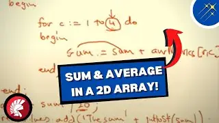 How to Find The Sum & Average of A Two-Dimensional Array! | Beginner's Guide To Coding