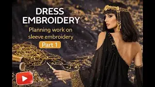 DIY 1 Вишивка сукні. Планування роботи над вишивкою рукава