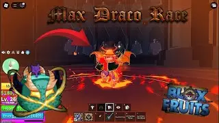 Getting Max Gear on Draco race Blox fruits...🐉🥶🔥#bloxfruits #draco #dragon