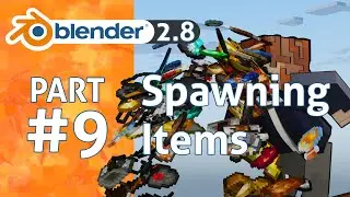 Import and hold items in 1 minute | Blender 2.8 Minecraft Animation Tutorial #9