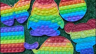 🌈ASMR Pop It Toy, Very Human Happiness Is So Simple #popit #asmr #fidget #satisfying 💖55