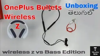 OnePlus Bullets Wireless Z Unboxing in Telugu | Telugu Tech by Shreyas | 
