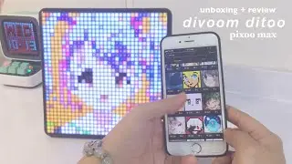 unboxing ☁️ divoom pixoo max | retro, aesthetic, kawaii