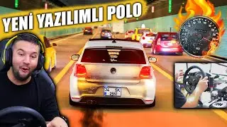 TRAFİKTE DİP BASIK YAZILIMLI POLO İLE MAKAS  !!  ASSETTO CORSA