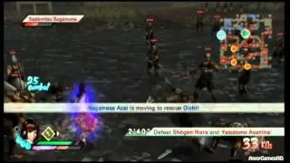 Samurai Warriors 3 - Oichi Story 1 - Battle of Okehazama - Part 1 [JPN voice][Wii]