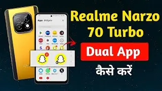 realme narzo 70 turbo me dual app kaise chalaye !! realme narzo 70 turbo dual app settings
