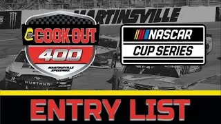 NASCAR Cup Series Entry List for the Cookout 400 at Martinsville