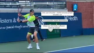 Denis Shapovalov Backhand Slow Motion Analysis