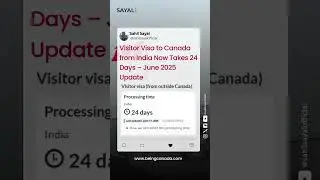 🕒 Canada Visitor Visa Update – June 2025 🇨🇦