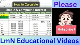 Learn How to Calculate Simple Interest and Compound Interest with Definition