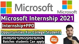 Microsoft Internship 2021|Microsoft Virtual Internship|Microsoft Internship 