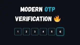 How to Create a Stylish OTP Verification Box with HTML, CSS & JS