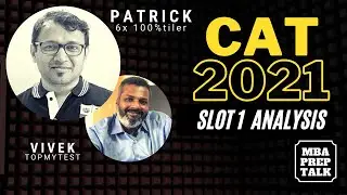 CAT 2021 Slot 1 Analysis with Patrick 6x 100%tiler