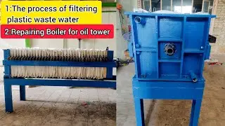 The process of filtering plastic waste water