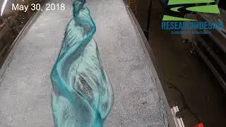 Stream Table Experiment Time Lapse