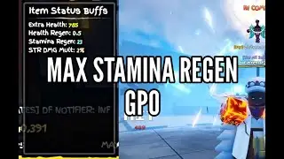 [GPO] Max Stamina Build