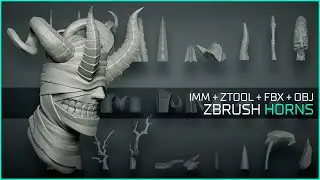 Stylized Horns for Zbrush - Marketplace