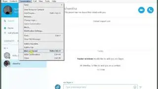 how to hide conversation chat in skype windows 7 and windows 8