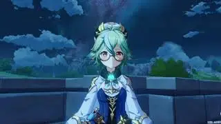 Sucrose Idle Animations from up close - Genshin Impact