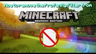 How To Remove The Profanity Filter From Minecraft: Bedrock Edition (Windows 10 & 11) (1.16 - 1.19+)