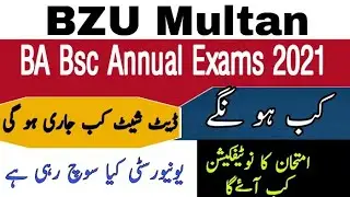 BZU multan BA Bsc ADp annual 2021 update