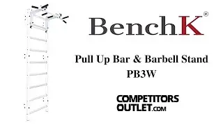 BenchK Metal Pull-Up Bar and Barbell Stand PB3B / PB3W