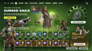 Fortnight Cursed Sails  New pirate Pass 7/19/2024