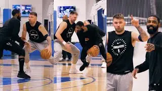 Luka Doncic vs Kyrie Irving 1 ON 1 BRUTAL Battle - Day before NBA Cup 2024