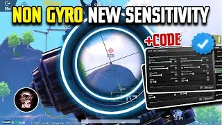 Non gyro zero recoil sensitivity🔥new best sensitivity settings+code ☑️