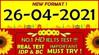 🔥IELTS LISTENING PRACTICE TEST 2021 WITH ANSWERS | 26.04.2021