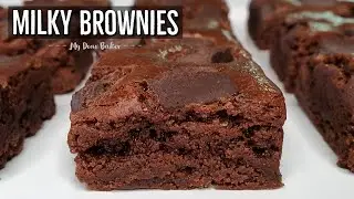 CONDENSED MILK BROWNIES | Eggless Chewy Brownies