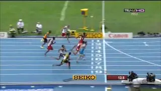 IAAF Moscow 2013 Mens 110m Hurddles Semi Final 2
