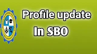 Profile update in SBO / profile editing in SBO @Singam