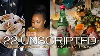 22 UNSCRIPTED 🧡 Amazon Prime PR event, dinner date, chilled home vlog, self care & more