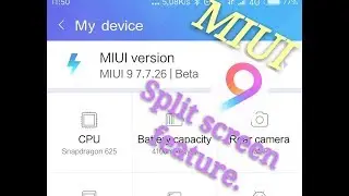 Miui 9 split screen features