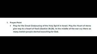 Prayer Points For Israel | Prayer And Intercession | WOW International