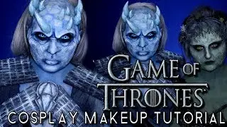 GAME OF THRONES NIGHT KING COSPLAY HALLOWEEN COSTUME MAKEUP TUTORIAL