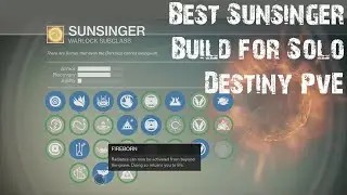 The Best Sunsinger Build for Destiny Solo PvE