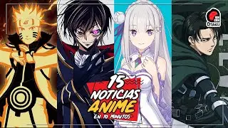 🤯 15 noticias de ANIME ÉPICAS que te dejarán SIN ALIENTO en 10 minutos